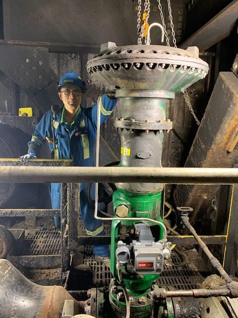Painless Controls technician performing field instrumentation work